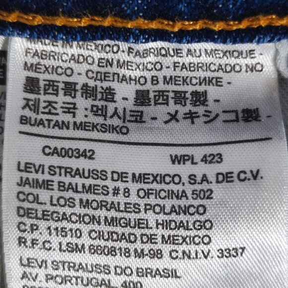 Levi's 514 jeans men's size W36/L30 medium washed denim blue colour straight leg - Picture 9 of 16